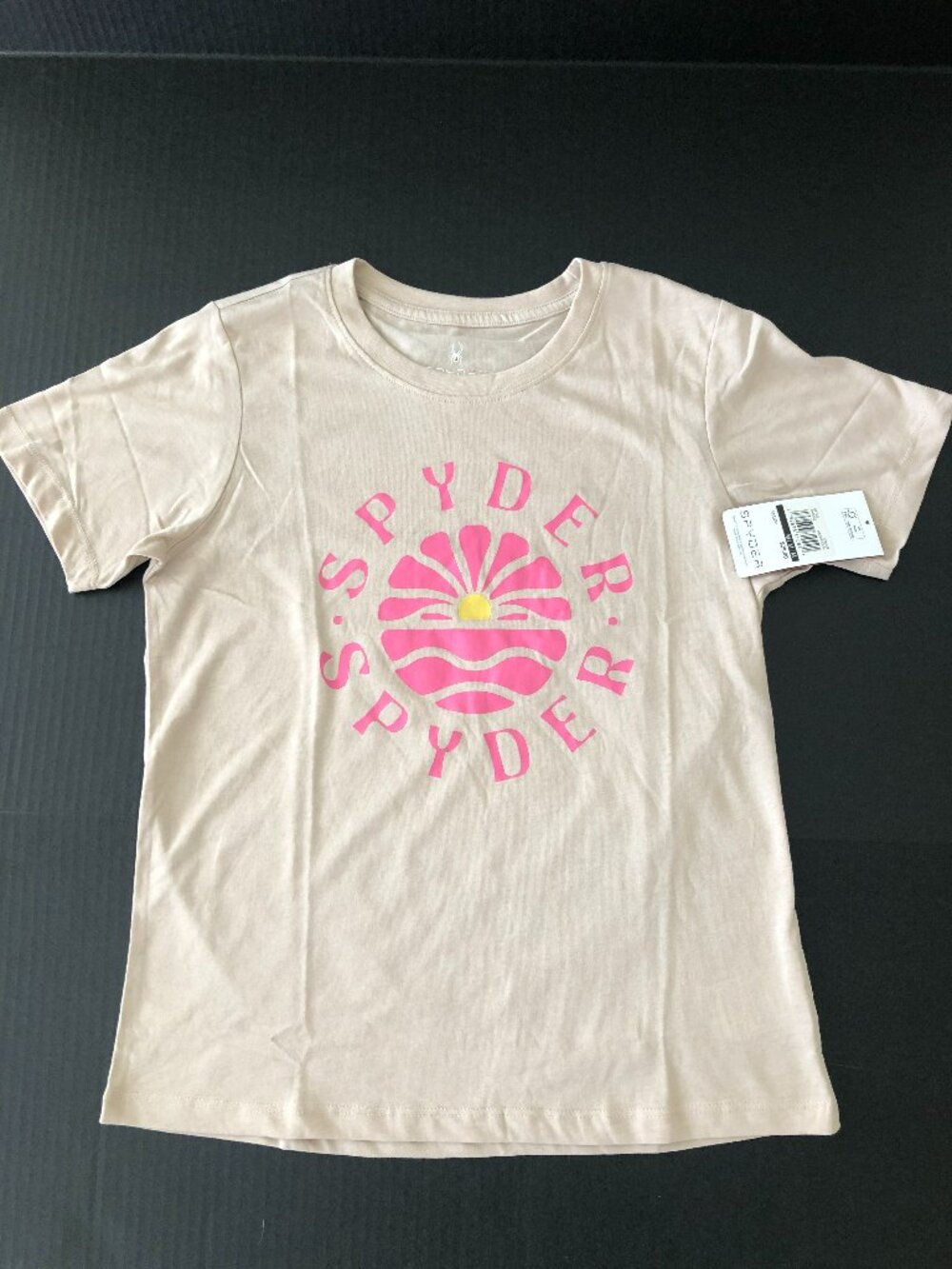 NWT Spyder Simple Sunset Graphic Short Sleeve Tee T-Shirt Size M (Medium)